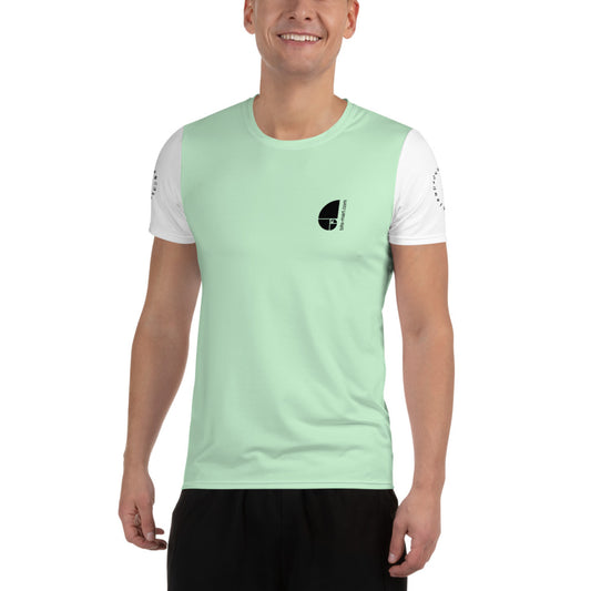 Mens Athletic Polyester T-shirt — Pistachio