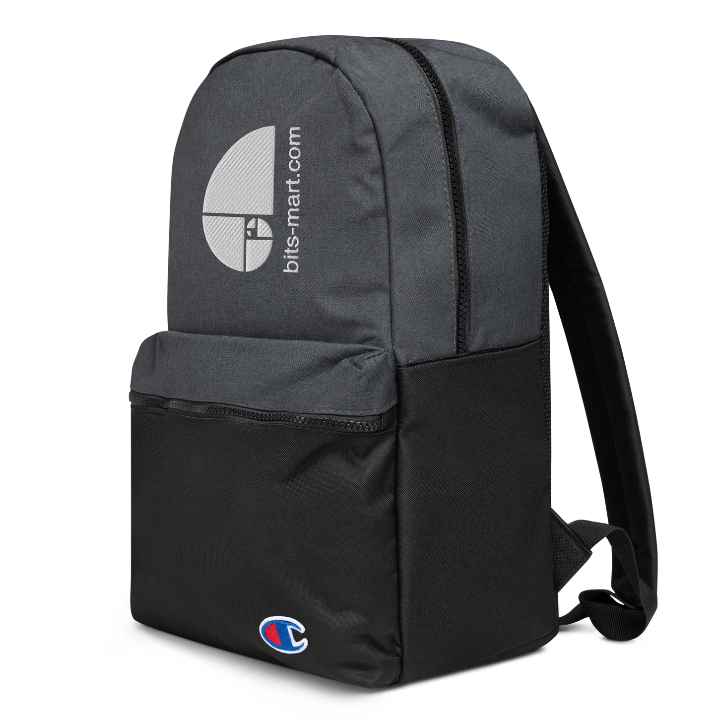 Embroidered Champion Backpack — Black