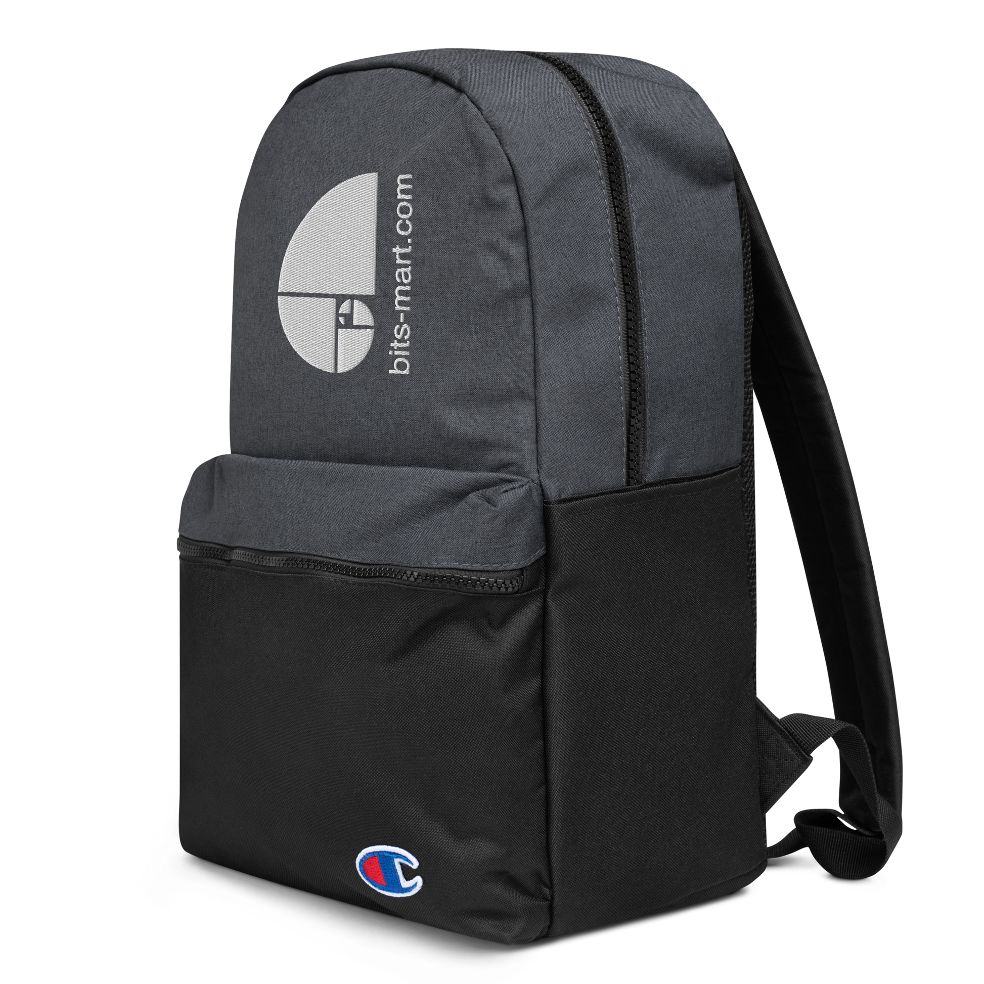 Embroidered Champion Backpack — Black