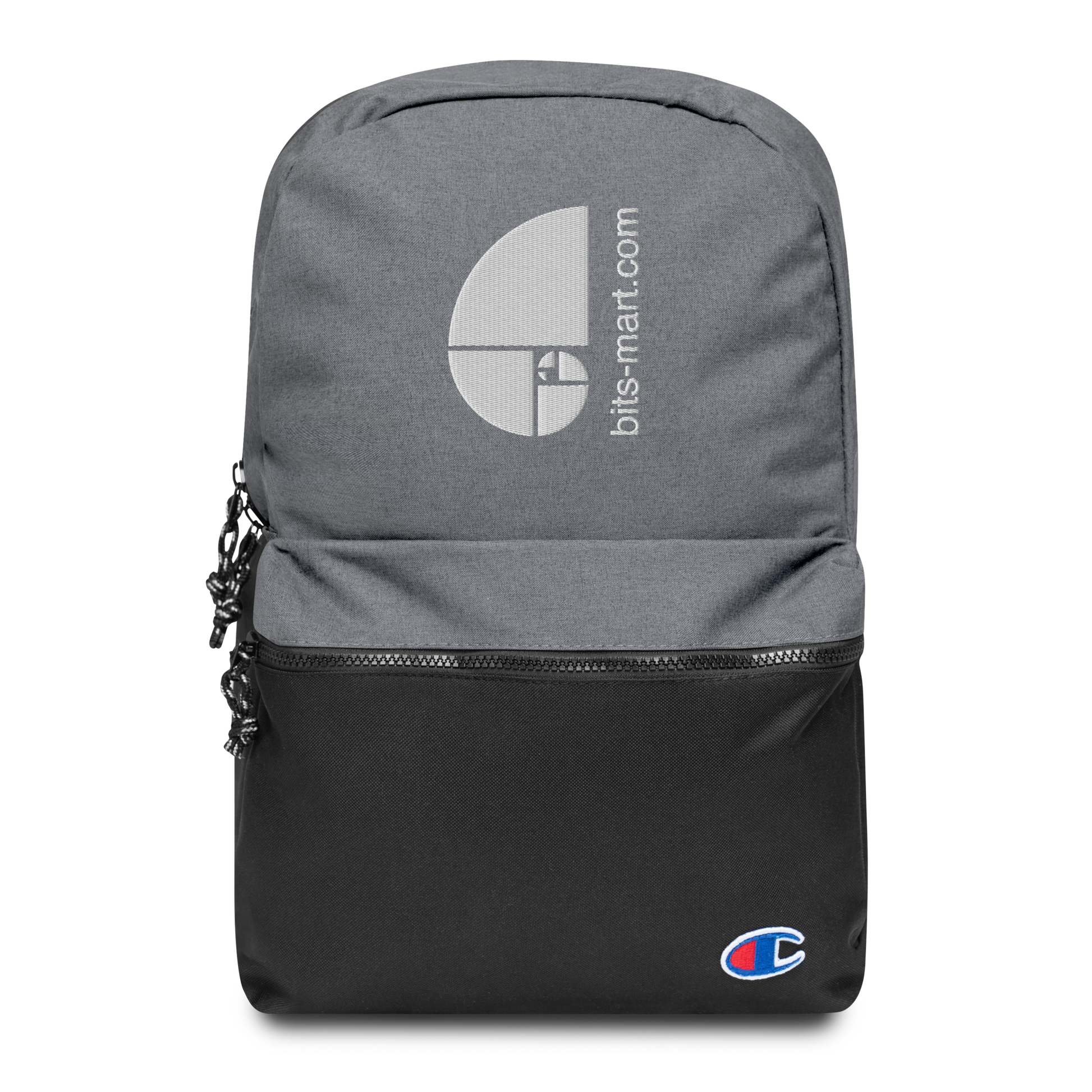 Embroidered Champion Backpack — Grey