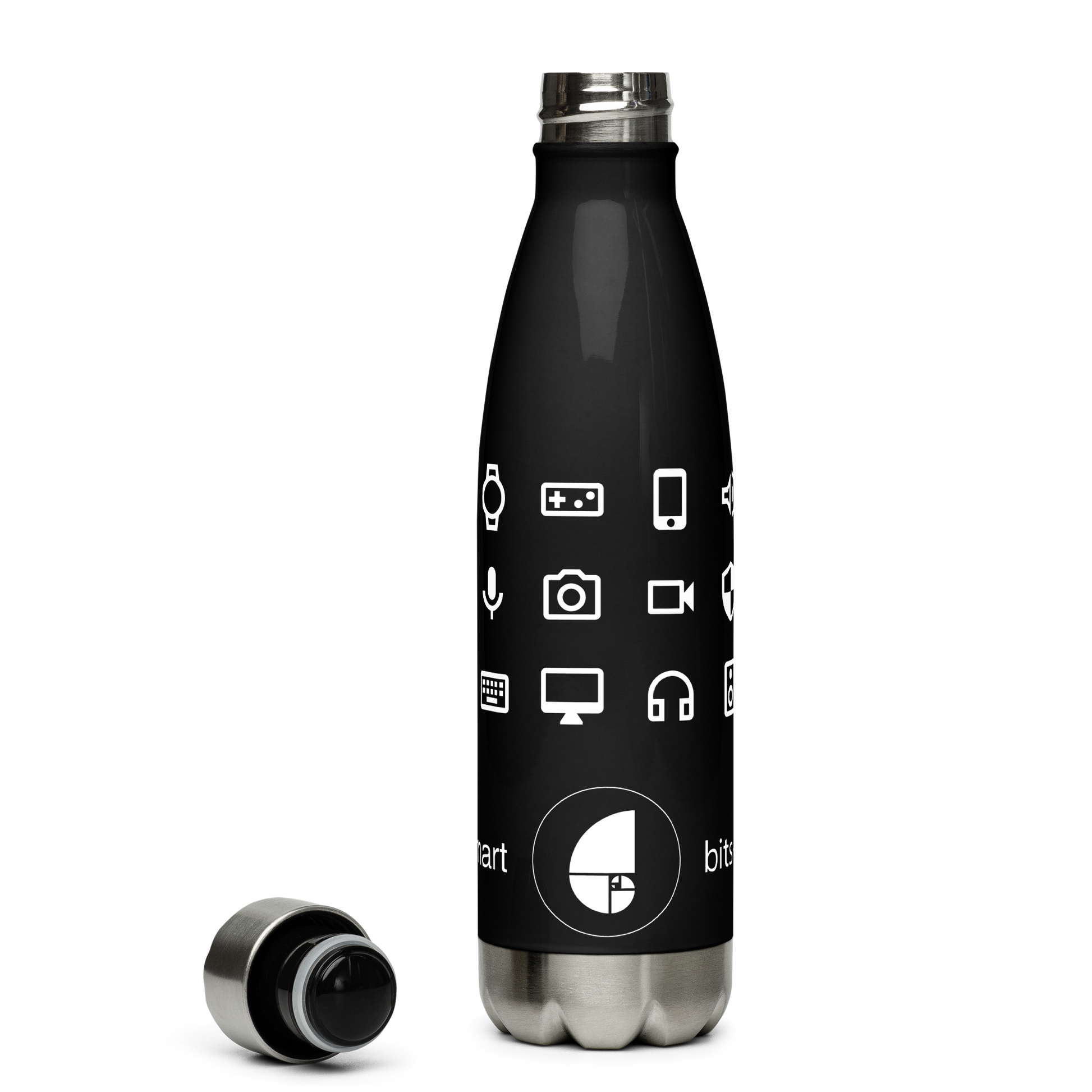 Stainless Steel Water Bottle — Black