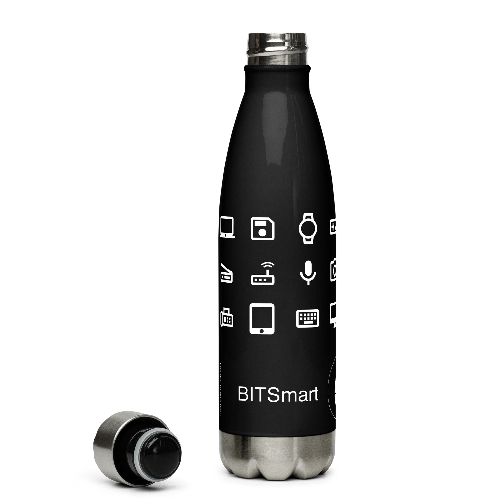 Stainless Steel Water Bottle — Black