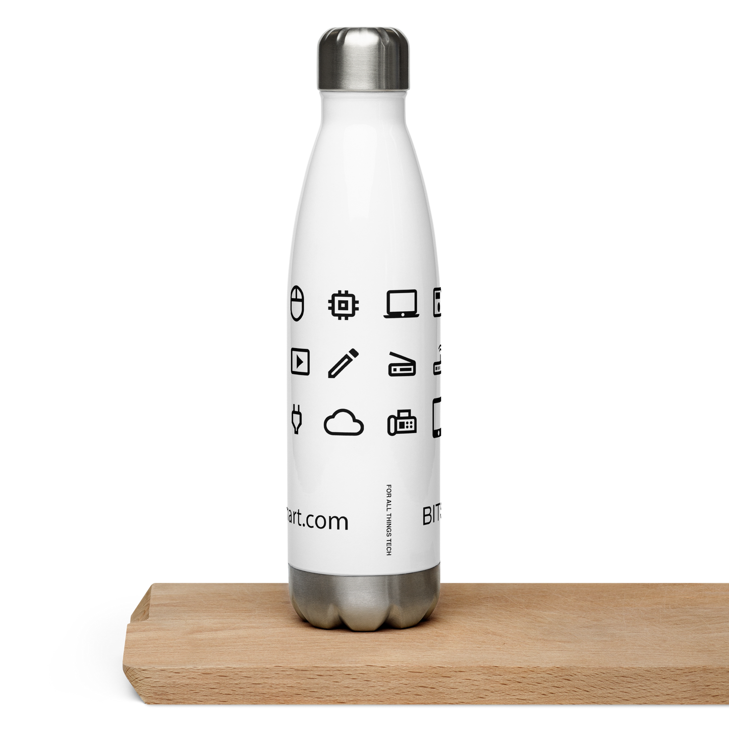 Stainless Steel Water Bottle — White