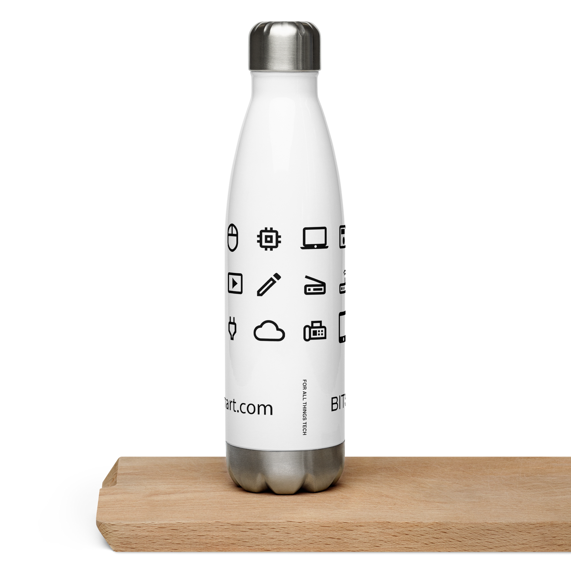 Stainless Steel Water Bottle — White