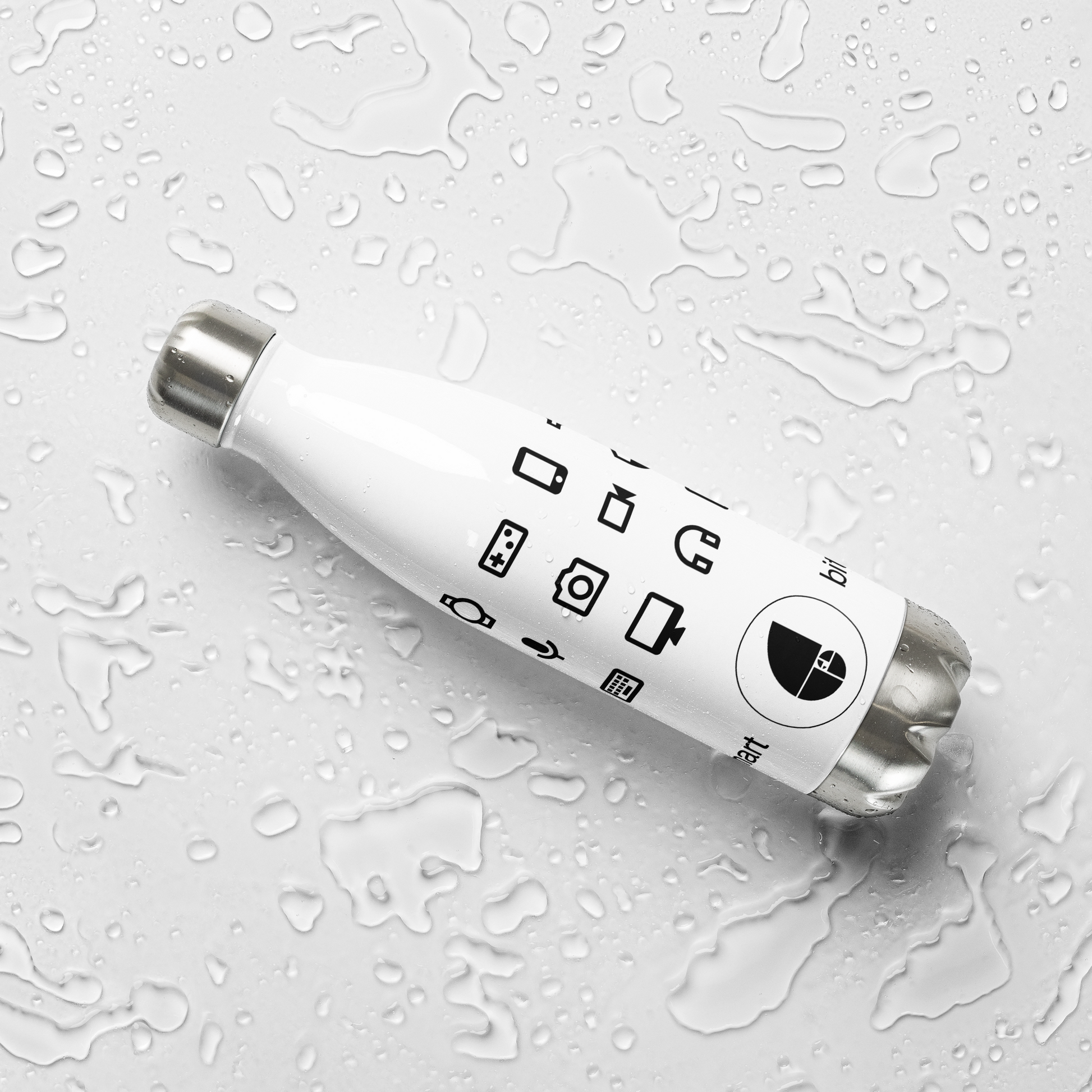 Stainless Steel Water Bottle — White