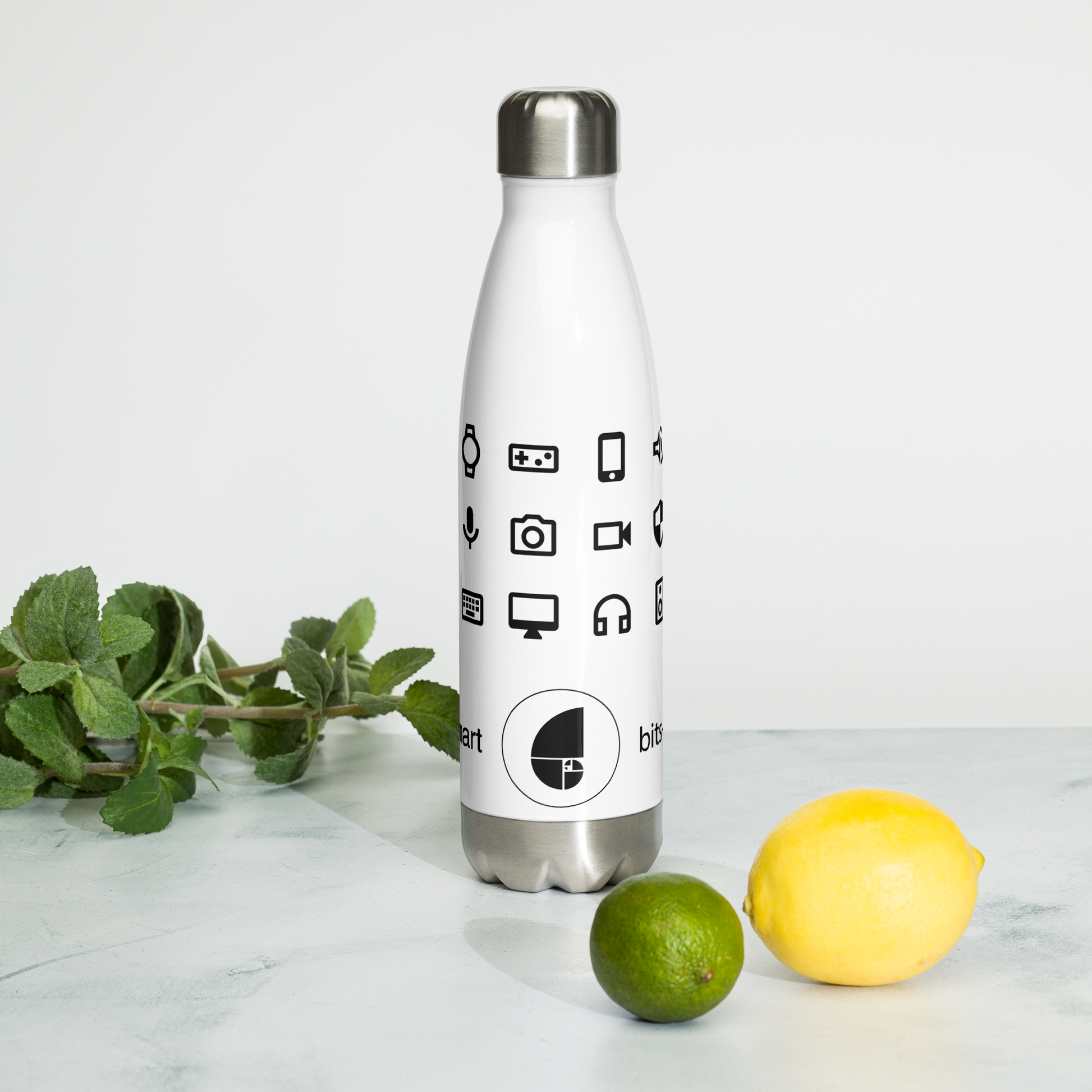 Stainless Steel Water Bottle — White