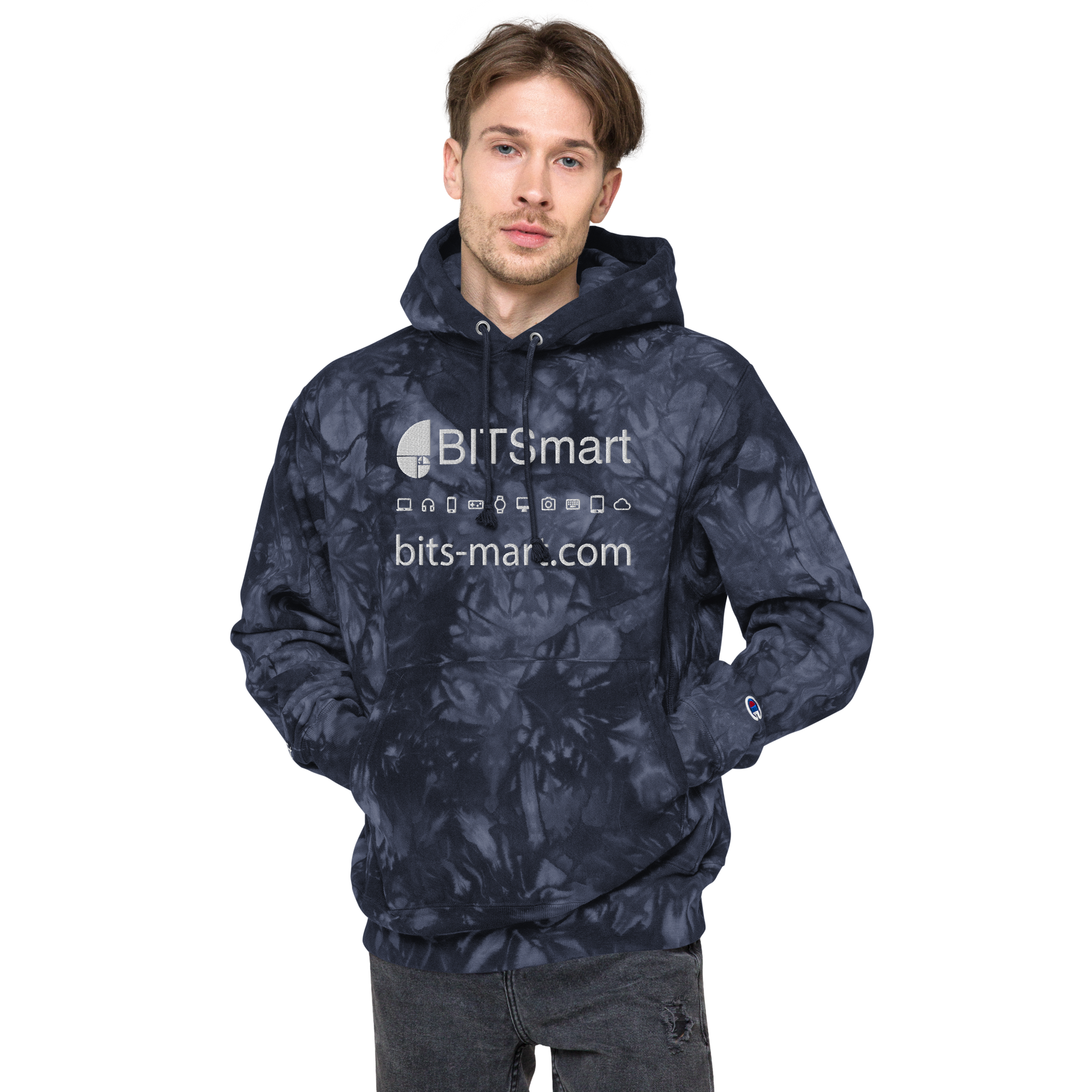 Unisex Champion hoodie — Navy