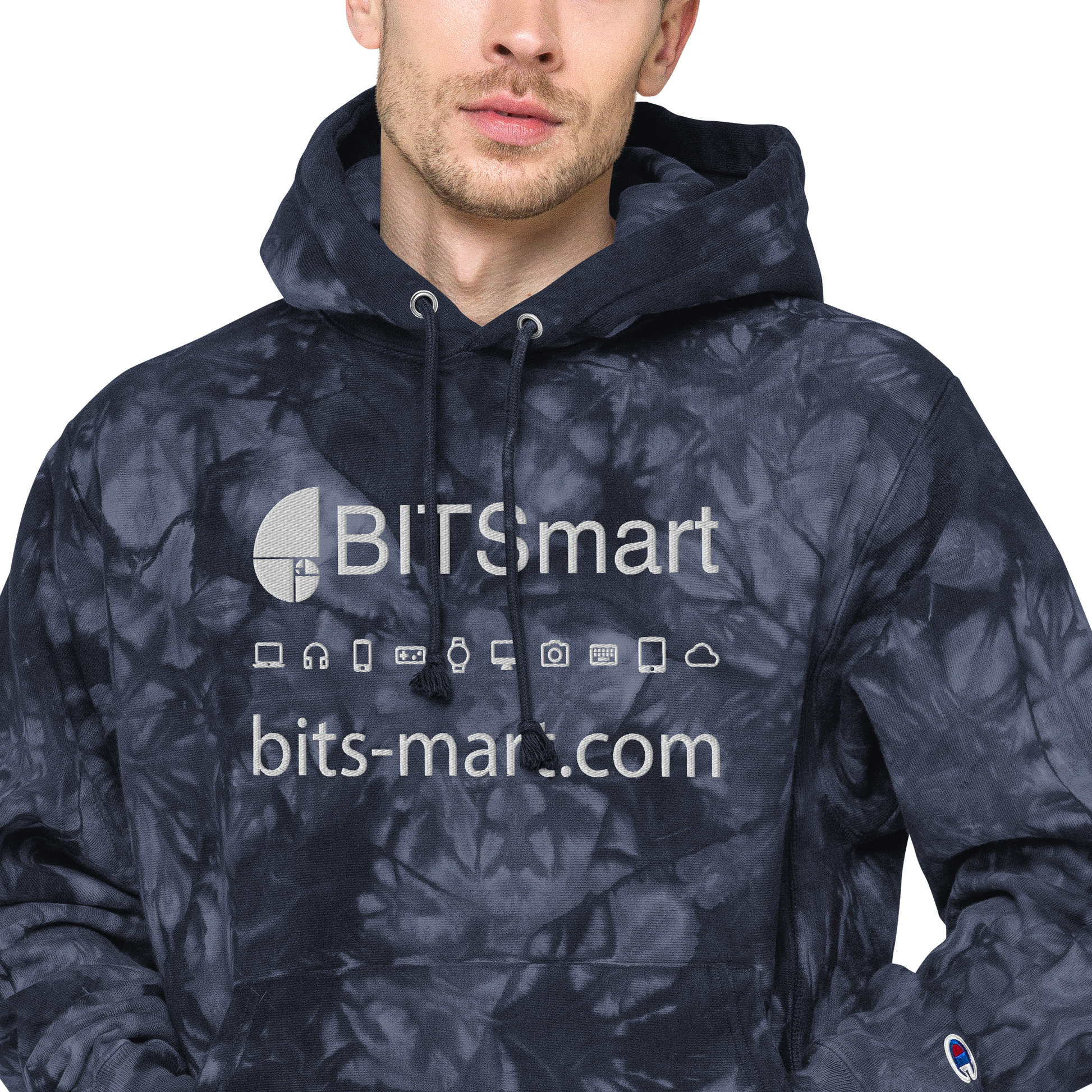 Unisex Champion hoodie — Navy
