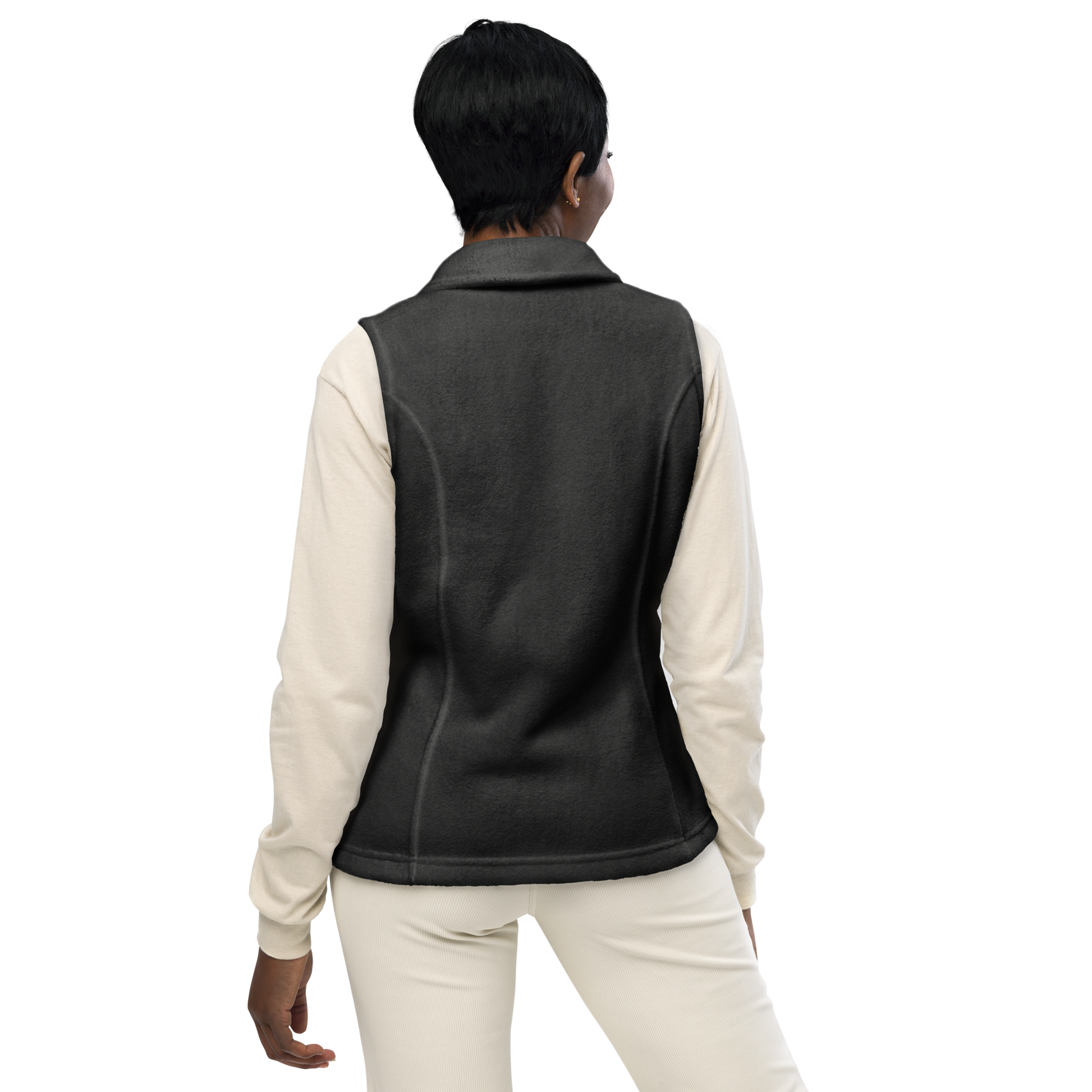 Women’s Columbia fleece vest — Grey