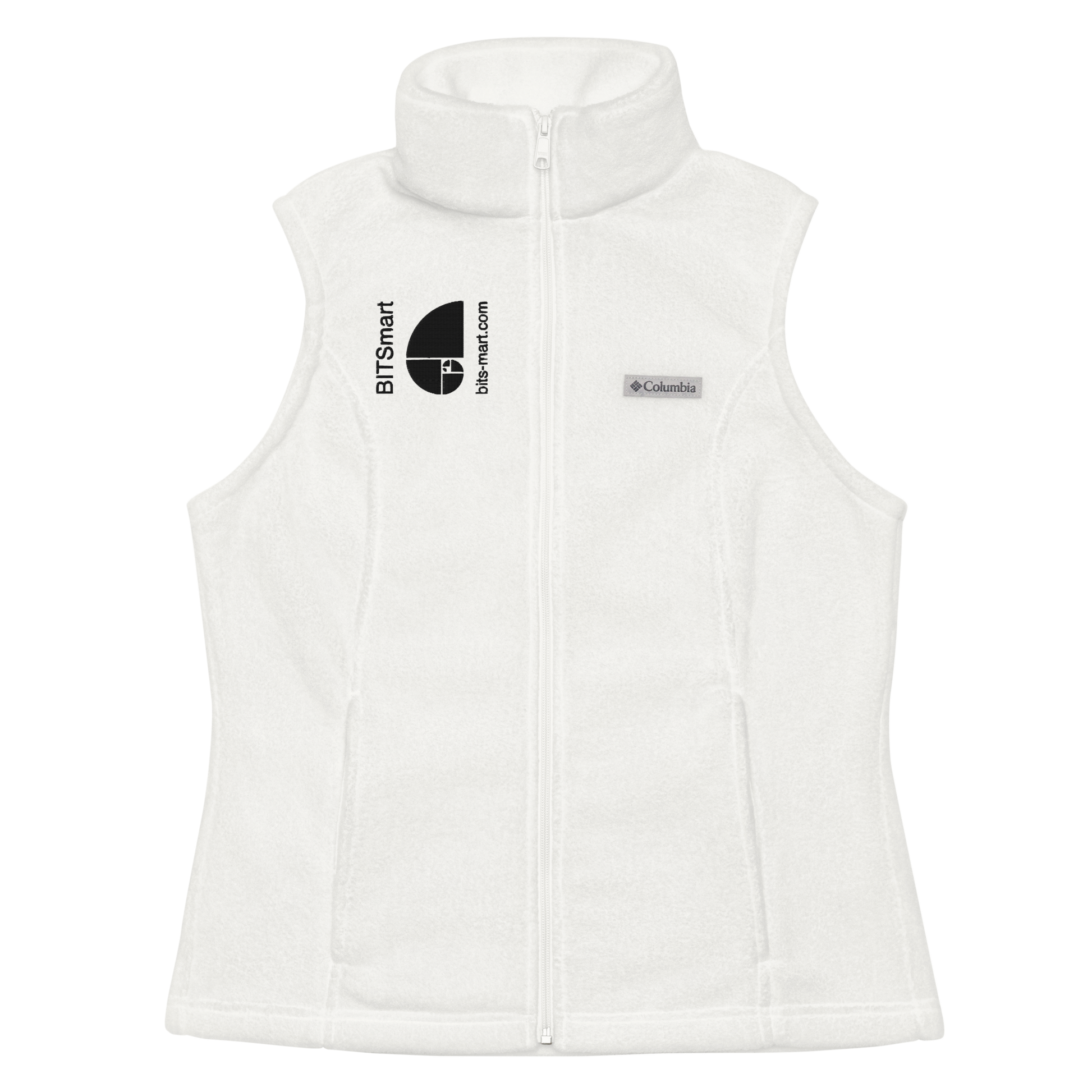 Women’s Columbia fleece vest — White